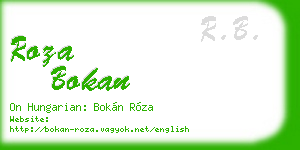roza bokan business card